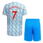 Manchester United RONALDO #7 Away Jersey Kit 2021/22 (Jersey+Shorts) - goaljerseys