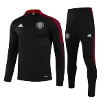 Manchester United Sweatshirt Kit 2021/22 - Kid Black (Top+Pants) - goaljerseys