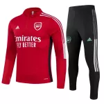 Arsenal Sweatshirt Kit 2021/22 - Kid Red&Black (Top+Pants) - goaljerseys