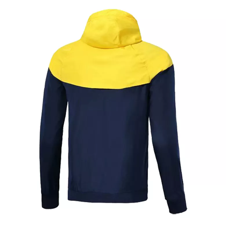 Customize Team Yellow Windbreaker Hoodie Jacket - gojersey