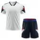 Customize Team Winner White&Navy Soccer Jerseys Kit(Shirt+Short) - goaljerseys
