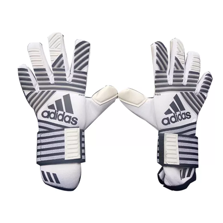 AD White ACE Goalkeeper Gloves - gojersey