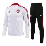 Manchester United Sweatshirt Kit 2021/22 - Kid White (Top+Pants) - goaljerseys