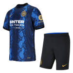 Inter Milan Home Jersey Kit 2021/22 Kids(Jersey+Shorts)
