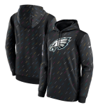 Men's Philadelphia Eagles Nike Charcoal 2021 NFL Crucial Catch Therma Pullover Hoodie