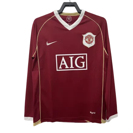 Manchester United Home Jersey Retro 2006/07 - Long Sleeve - gojerseys