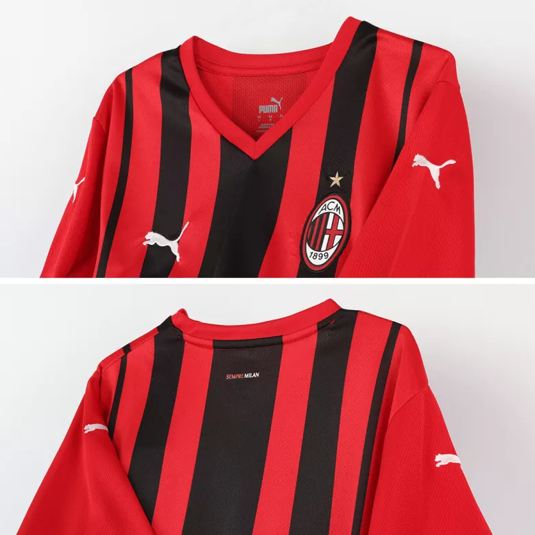AC Milan Home Jersey Kit 2021/22 (Jersey+Shorts) - gojersey