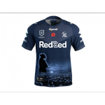 Melbourne Storm Anzac Commemorative Rugby Jersey 2021 - Blue