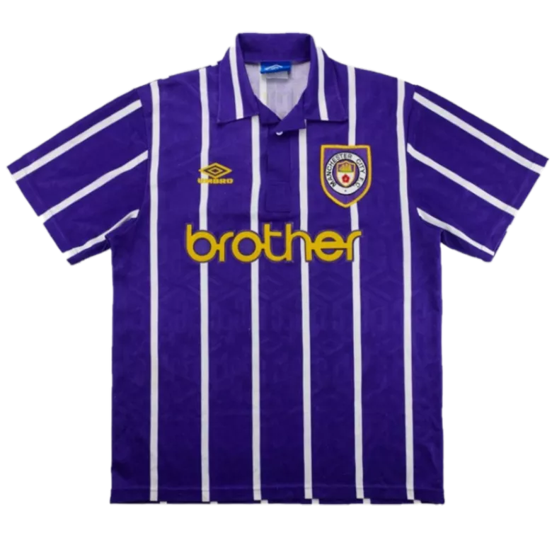 Manchester City Away Jersey Retro 1993 - gojersey