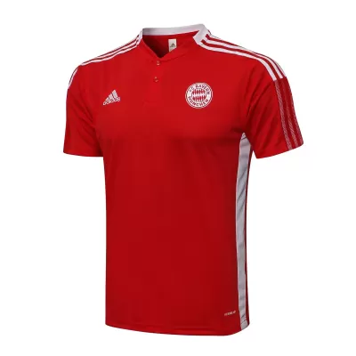 Bayern Munich Polo Shirt 2021/22 - Red - gojersey