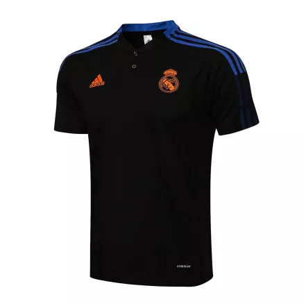 Real Madrid Polo Shirt 2021/22 - Black - gojerseys
