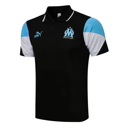 Marseille Polo Shirt 2021/22 - Black - gojerseys