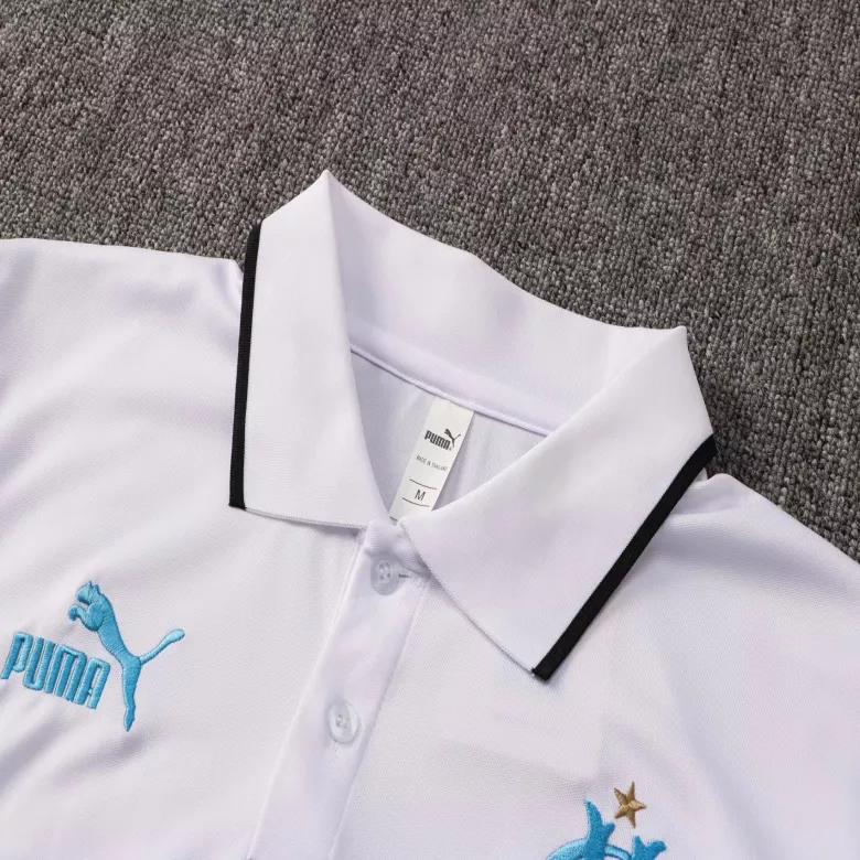 Marseille Polo Shirt 2021/22 - White - gojersey