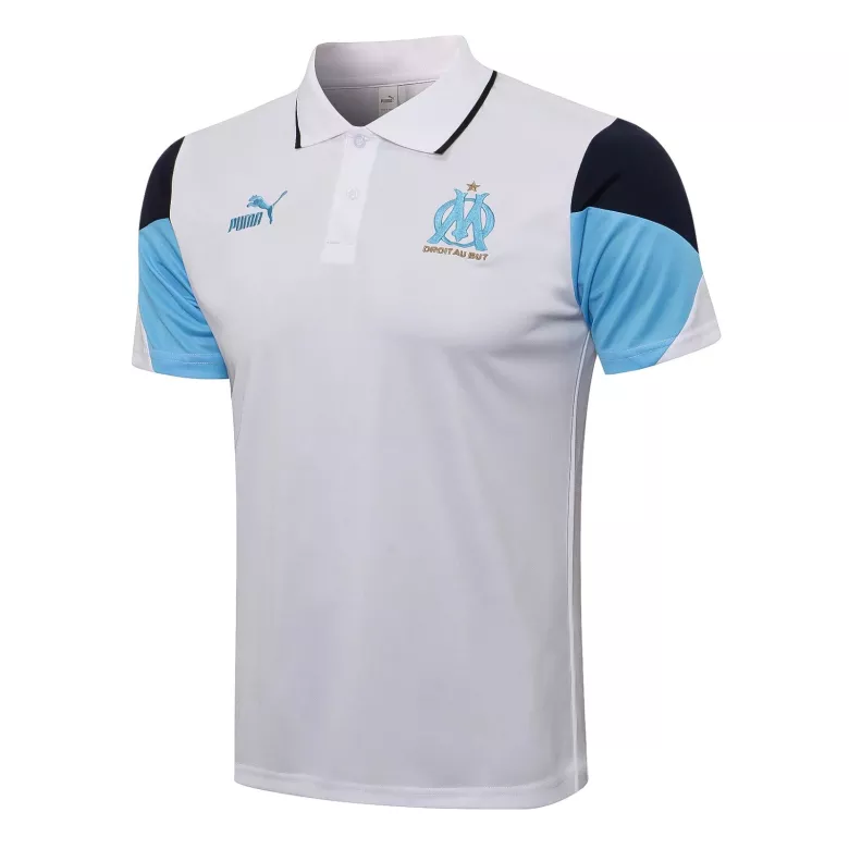 Marseille Polo Shirt 2021/22 - White - gojersey