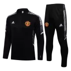Manchester United Sweatshirt Kit 2021/22 - Black (Top+Pants) - goaljerseys