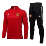 Manchester United Sweatshirt Kit 2021/22 - Red (Top+Pants) - goaljerseys