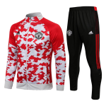 Manchester United Training Kit 2021/22 - Red&White (Jacket+Pants)