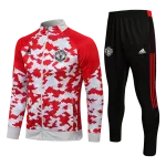 Manchester United Training Kit 2021/22 - Red&White (Jacket+Pants) - goaljerseys