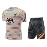 Liverpool Training Kit 2021/22 - Gray (Jersey+Shorts) - goaljerseys