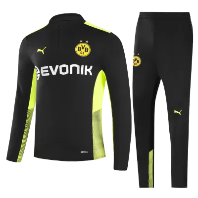 Borussia Dortmund Sweatshirt Kit 2021/22 - Black (Top+Pants) - gojersey