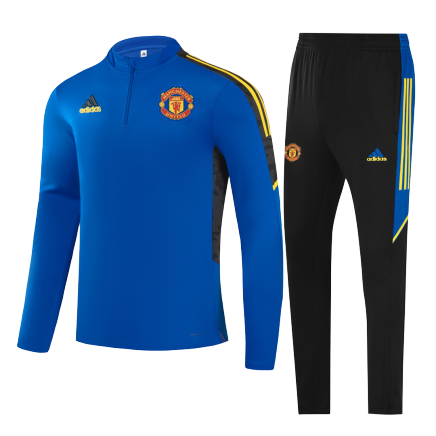 Manchester United Sweatshirt Kit 2021/22 - Kid Blue (Top+Pants)