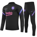 Barcelona Sweatshirt Kit 2021/22 - Kid Black (Top+Pants) - goaljerseys