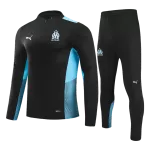 Marseille Sweatshirt Kit 2021/22 - Kid Black (Top+Pants) - goaljerseys