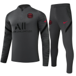 PSG Sweatshirt Kit 2021/22 - Kid Dark Gray (Top+Pants)