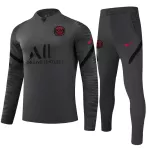 PSG Sweatshirt Kit 2021/22 - Kid Dark Gray (Top+Pants) - goaljerseys