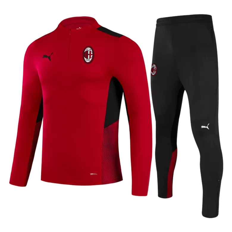 AC Milan Sweatshirt Kit 2021/22 - Red (Top+Pants) - gojersey
