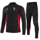 AC Milan Sweatshirt Kit 2021/22 - Black (Top+Pants) - goaljerseys