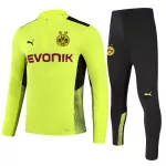 Borussia Dortmund Sweatshirt Kit 2021/22 - Kid Green (Top+Pants) - goaljerseys