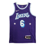 Los Angeles Lakers LeBron James #6 NBA Jersey Swingman 2021/22 Nike Purple - City
