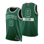 Boston Celtics Jaylen Tatum #0 NBA Jersey Swingman 2021/22 Nike Green - City