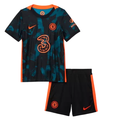 Chelsea Third Away Jersey Kit 2021/22 Kids(Jersey+Shorts) - gojersey