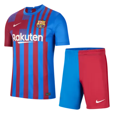 Barcelona Home Jersey Kit 2021/22(Jersey+Shorts) - gojersey
