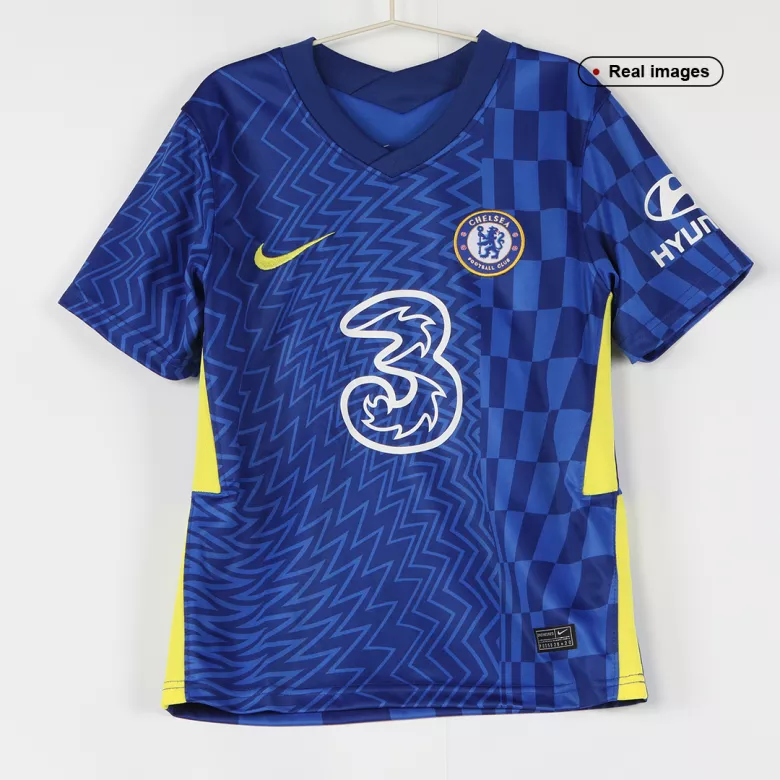 Chelsea Home Jersey Kit 2021/22 Kids(Jersey+Shorts) - gojersey