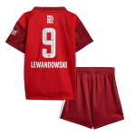 Bayern Munich LEWANDOWSKI #9 Home Jersey Kit 2021/22 Kids(Jersey+Shorts)