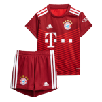 Bayern Munich Home Jersey Kit 2021/22 Kids(Jersey+Shorts)
