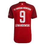 Bayern Munich LEWANDOWSKI #9 Home Jersey Authentic 2021/22