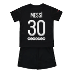 PSG Messi #30 Third Away Jersey Kit 2021/22 Kids(Jersey+Shorts)