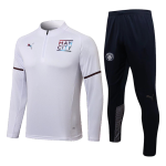 Manchester City Sweatshirt Kit 2021/22 - White (Top+Pants)
