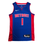 Detroit Pistons Allen Iverson #1 NBA Jersey Swingman 2021/22 Nike Blue - Icon
