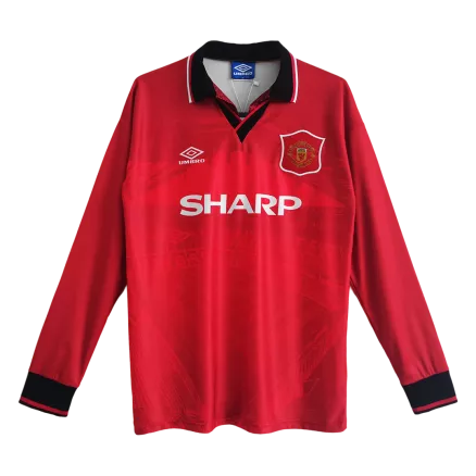 Manchester United Home Jersey Retro 1994/96 - Long Sleeve - gojerseys