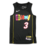 Miami Heat Dwyane Wade #3 NBA Jersey Swingman 2021/22 Nike Black - City