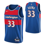Washington Wizards Kyle Kuzma #33 NBA Jersey Swingman 2021/22 Nike Royal - City