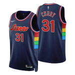 Philadelphia 76ers Seth Curry #31 NBA Jersey Swingman 2021/22 Nike Navy - City