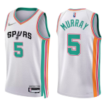 San Antonio Spurs Dejounte Murray #5 NBA Jersey Swingman Nike White - City