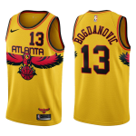 Atlanta Hawks Bogdan Bogdanovic #13 NBA Jersey Swingman 2021/22 Nike Yellow - City