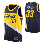 Indiana Pacers Myles Turner #33 NBA Jersey Swingman 2021/22 Nike Navy - City